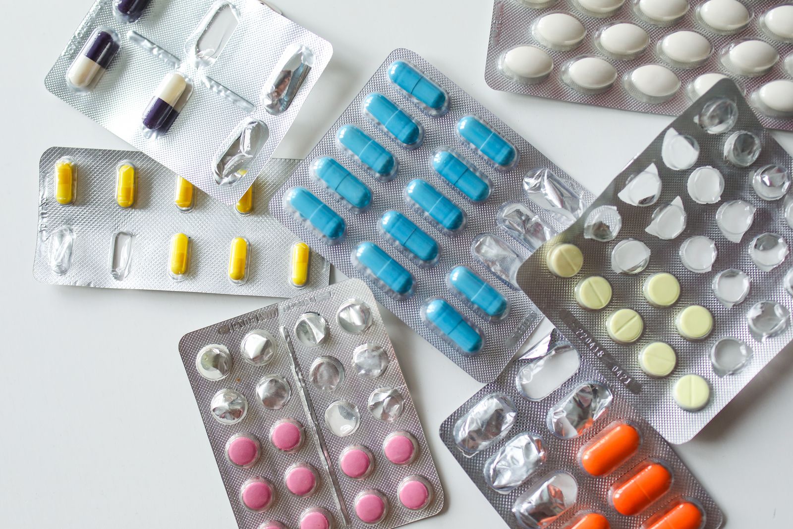 Assorted medication blister packs